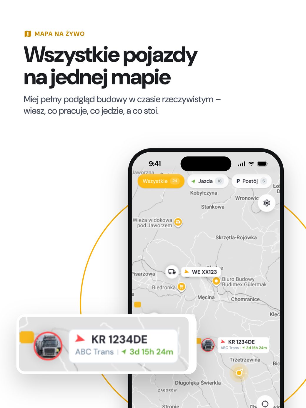 Aplikacja BuildiBox – mapa na żywo