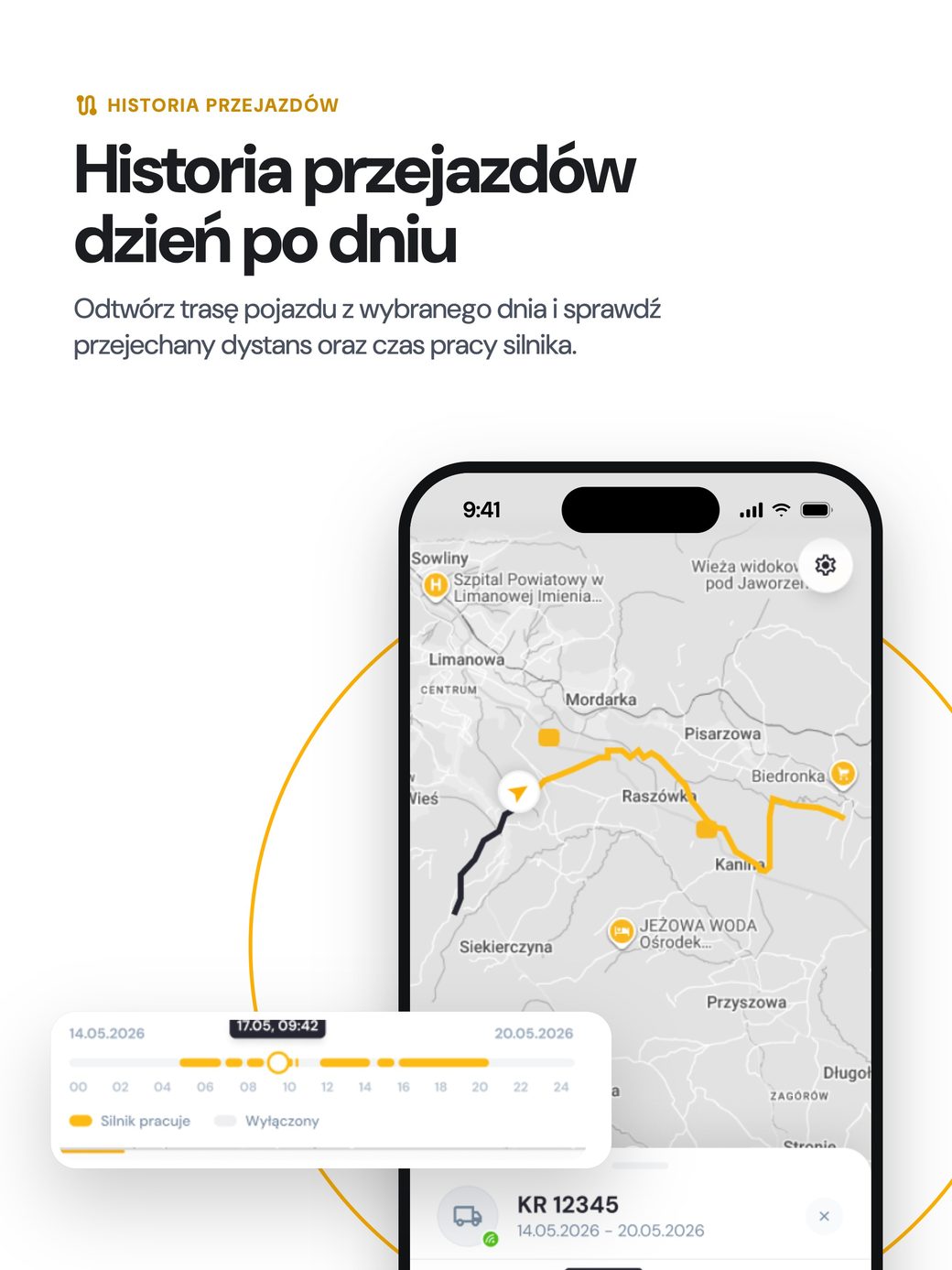 Aplikacja BuildiBox – Historia przejazdów